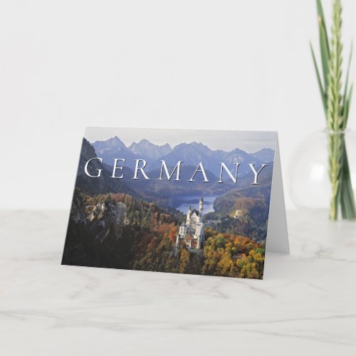 Neuschwanstein Castle  Germany Bavaria  Birthday Card
