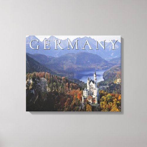 Neuschwanstein Castle  Germany Bavaria Canvas Print