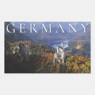 Neuschwanstein Castle Germany, Bavaria Rectangular Sticker
