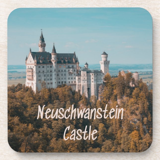 Neuschwanstein Castle Germany Beverage Coaster (Front)