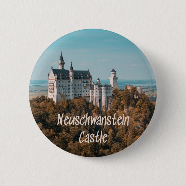 Neuschwanstein Castle Germany Button (Front)