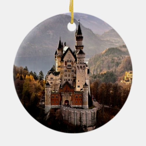 Neuschwanstein Castle Germany Ceramic Ornament