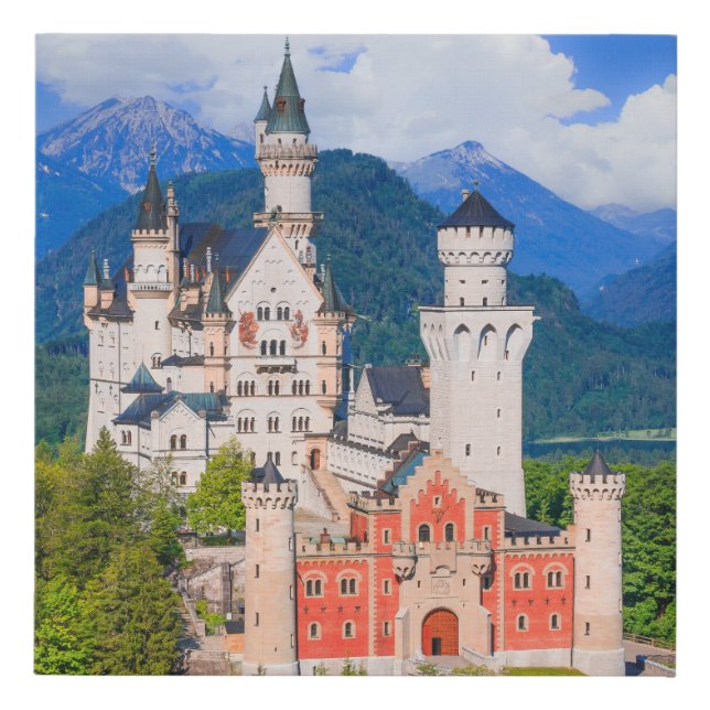 Neuschwanstein Castle Germany Faux Canvas Print (Front)