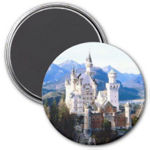 Kühlschrankmagnet Schild Button Tür Magnet • LUDWIG • Neuschwanstein 38169