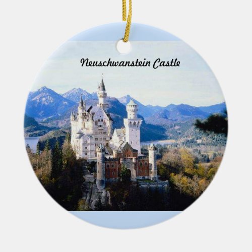 Neuschwanstein Castle Germany  Ornament