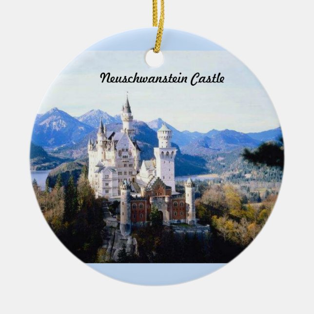 Neuschwanstein Castle Germany  Ornament (Front)