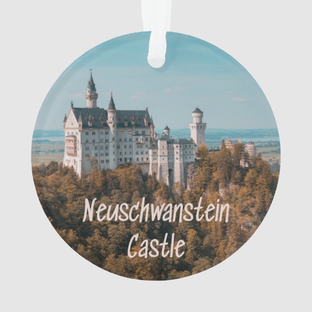 Neuschwanstein Castle Germany Ornament (Back)