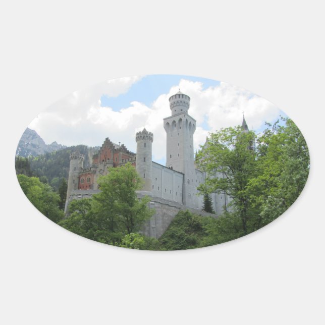 Neuschwanstein Castle - Germany Oval Sticker (Front)