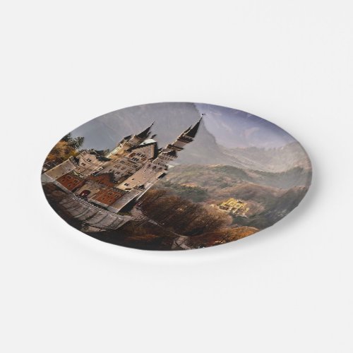 Neuschwanstein Castle Germany Paper Plates