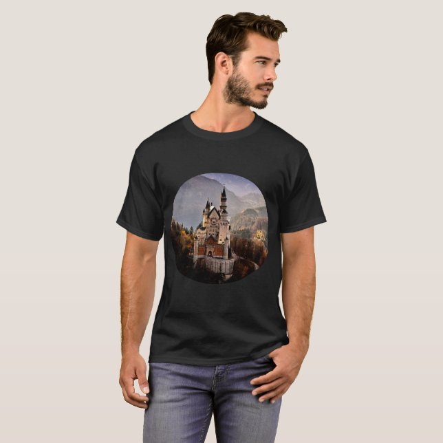 Neuschwanstein Castle Germany T-Shirt (Front Full)