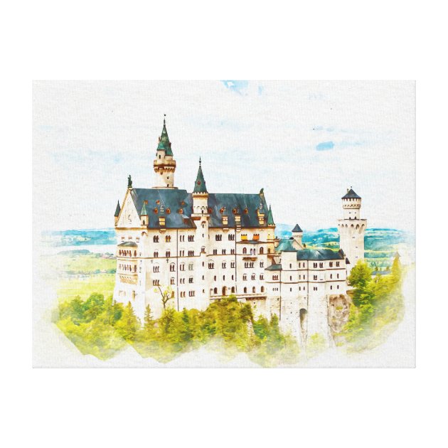 Germany Art Print Neuschwanstein Castle Germany Fine Line - Etsy