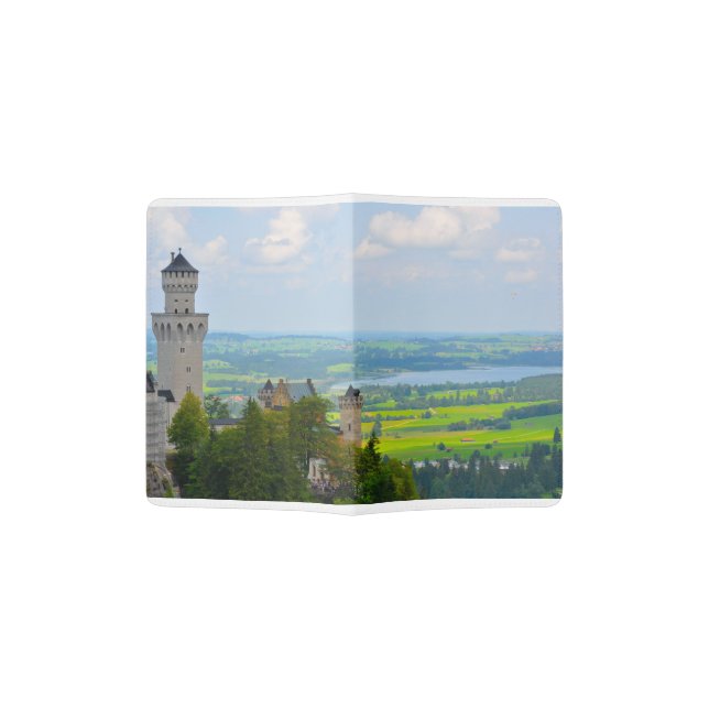 Neuschwanstein Castle in Bavaria Germany Passport Holder (Opened)