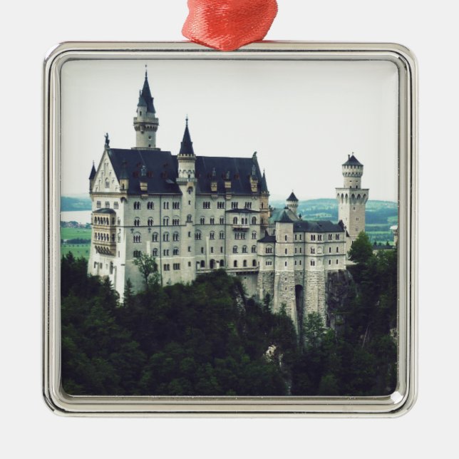 Neuschwanstein castle metal ornament (Front)