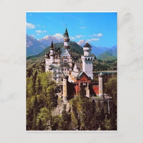 neuschwanstein castle postcard