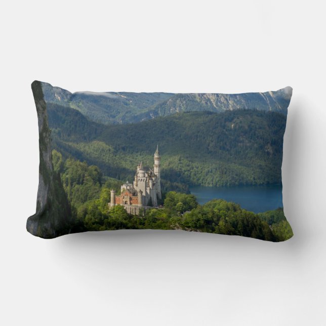 Neuschwanstein Castle Southern Bavaria Germany   Lumbar Pillow (Front)