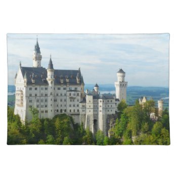 Neuschwanstein Castle Southwest Bavaria Germany Cloth Placemat by ICBIMProducts at Zazzle