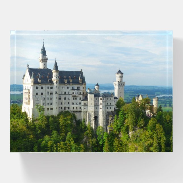 Neuschwanstein Castle Southwest Bavaria Germany Paperweight (Front)