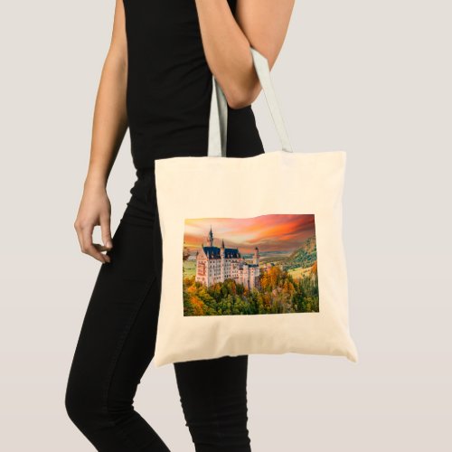 Neuschwanstein castle tote bag