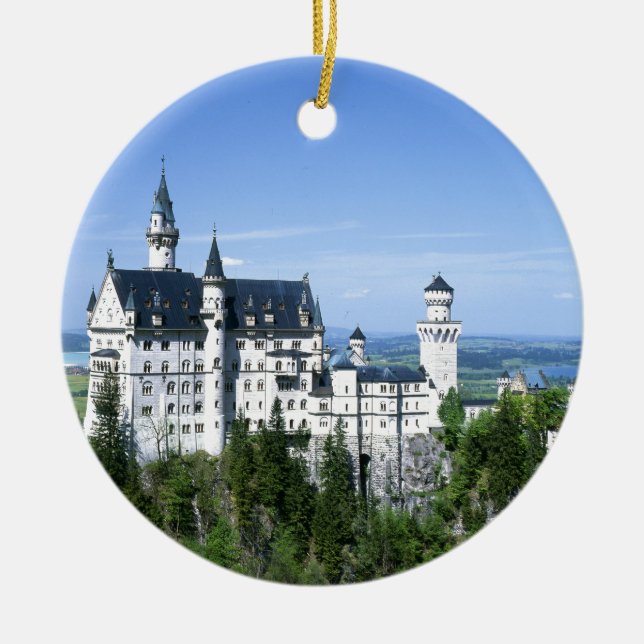 Neuschwanstein Ceramic Ornament (Front)