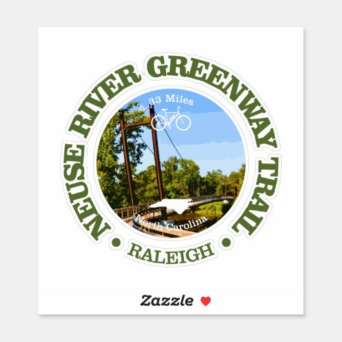 Neuse River Greenway Trail cycling c Sticker