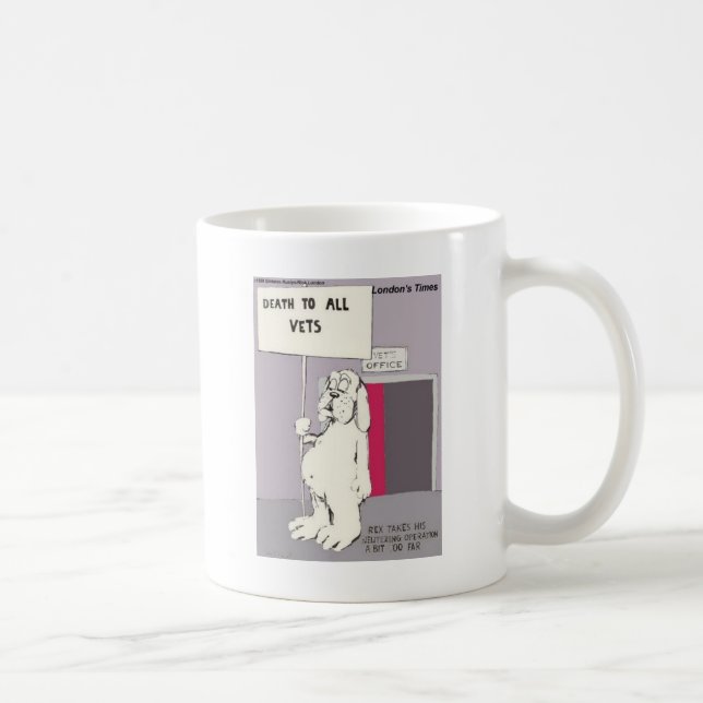 Neutered Dog Fights Back Funny Gifts & Tees Coffee Mug (Right)