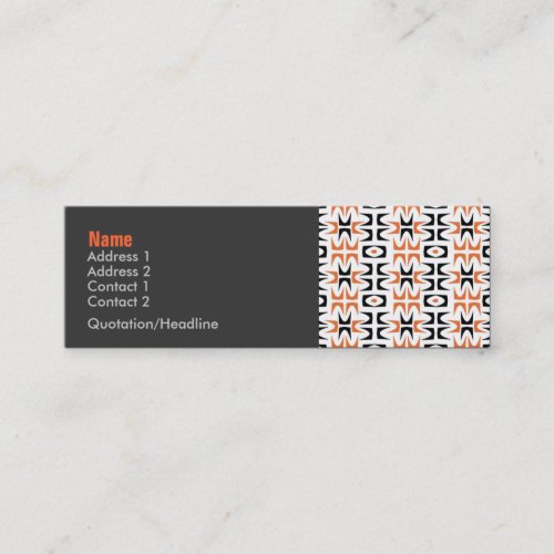 Neutra Retro Profile Card Business Cards