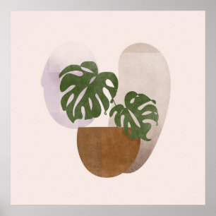 Neutral 2 Simple Boho Drawings Boho Chic Aesthetic Poster