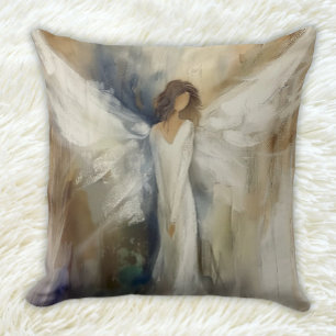 Neutral Abstract Angel Colors All Ages Throw Pillow