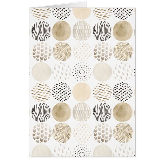 Neutral Abstract Circle Pattern Cards (Front)