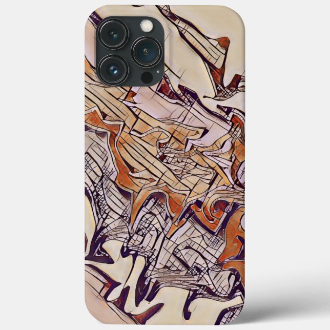 Neutral Abstract Fun Guys Masculine Modern Case-Mate iPhone Case (Back)