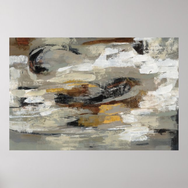 Neutral Abstract Gray Print | Silvia Vassileva (Front)