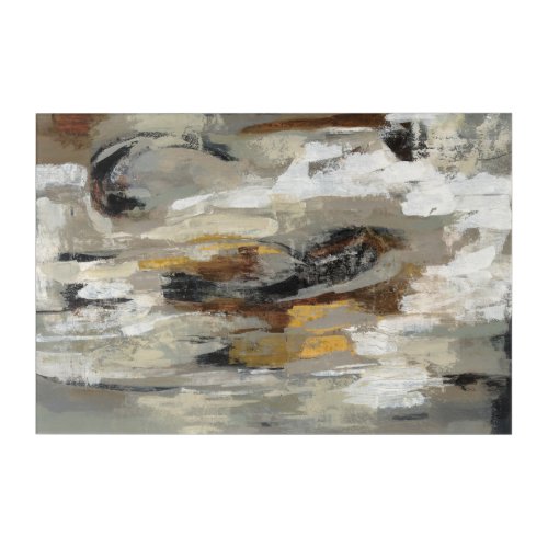 Neutral Abstract Gray Print  Silvia Vassileva Acrylic Print