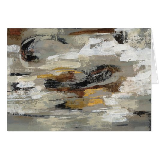 Neutral Abstract Gray Print | Silvia Vassileva Cards (Front Horizontal)