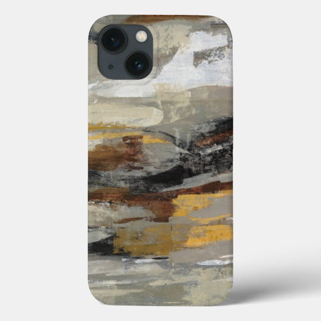 Neutral Abstract Gray Print | Silvia Vassileva Case-Mate iPhone Case (Back)