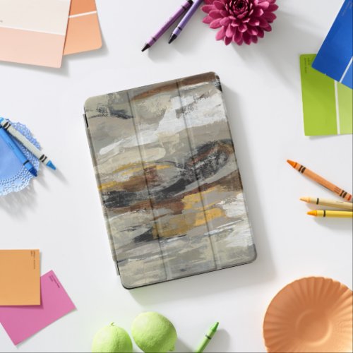 Neutral Abstract Gray Print  Silvia Vassileva iPad Air Cover