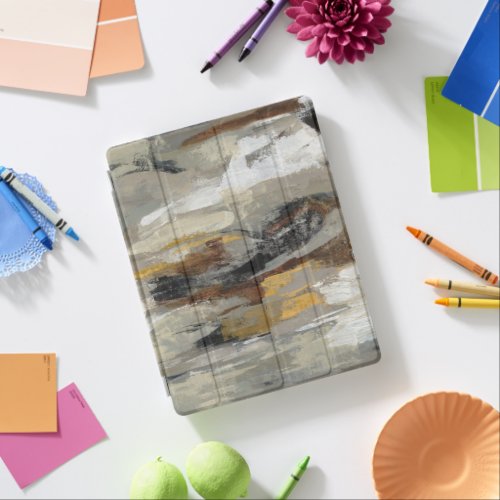 Neutral Abstract Gray Print  Silvia Vassileva iPad Smart Cover