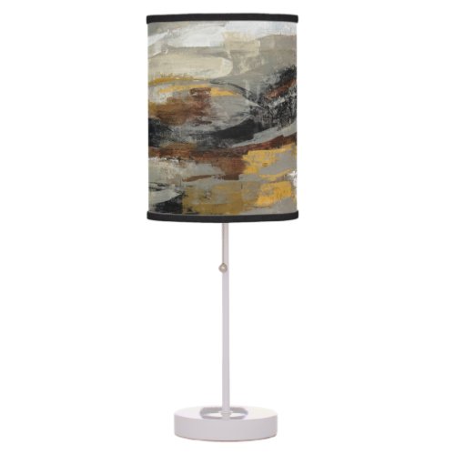 Neutral Abstract Gray Print  Silvia Vassileva Table Lamp