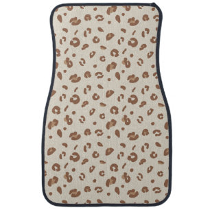 Neutral Abstract Leopard Print Pattern Modern An Car Floor Mat