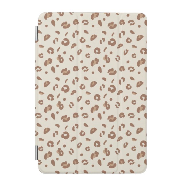 Neutral Abstract Leopard Print Pattern | Modern An iPad Mini Cover (Front)