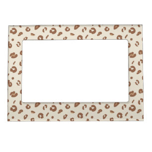 Neutral Abstract Leopard Print Pattern Modern An Magnetic Frame
