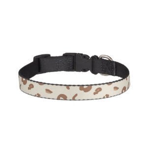 Neutral Abstract Leopard Print Pattern Modern An Pet Collar