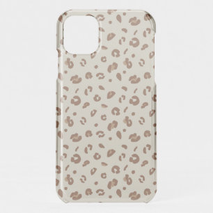Neutral Abstract Leopard Print Pattern   Modern An iPhone 11 Case