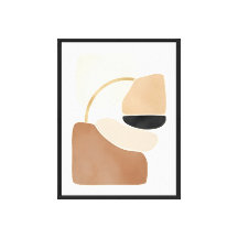 Neutral Abstract Shapes | Minimal Modern Fine Art