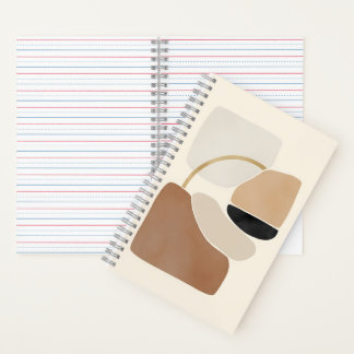Neutral Abstract Shapes | Minimal Modern Fine Art Notebook