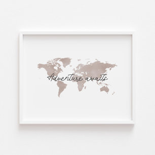 Neutral adventure awaits landscape print