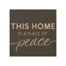 Neutral Affirmation | Modern Calm Wood Wall Art