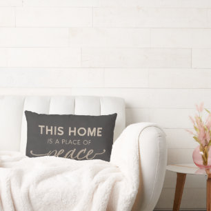Neutral Affirmation Pillowcase Modern Calm Home Lumbar Pillow