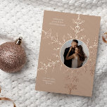 Neutral and Rose Gold Snowflake Photo  Foil Holiday Card<br><div class="desc">This Neutral and Rose Gold Snowflake Photo Foil Holiday Card  features a photo space for you,  your family,  pet or more. The design features a real foil elegant snowflake to ow all of your family and friends this holiday season.</div>