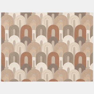 Neutral Arch Abstract Pattern Outdoor Rug