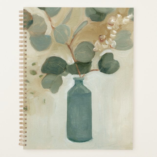 Neutral Arrangement - Greenery in Vase Planner (Front)